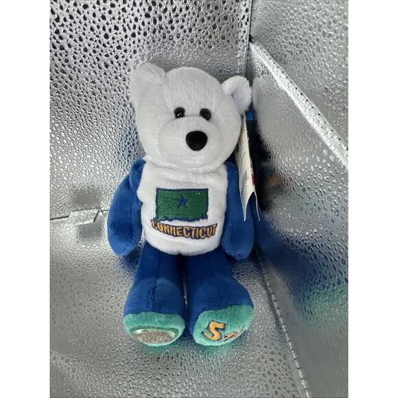 Limited Treasures Coin Bear, Connecticut, 50 Club, New with Tag - Picture 8 of 8